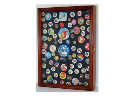 Collector Medal/Lapel Pin Display Case Holder Cabinet Shadow Box